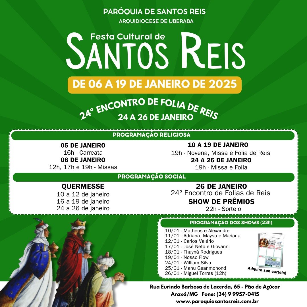 Festa de Santos Reis 2025